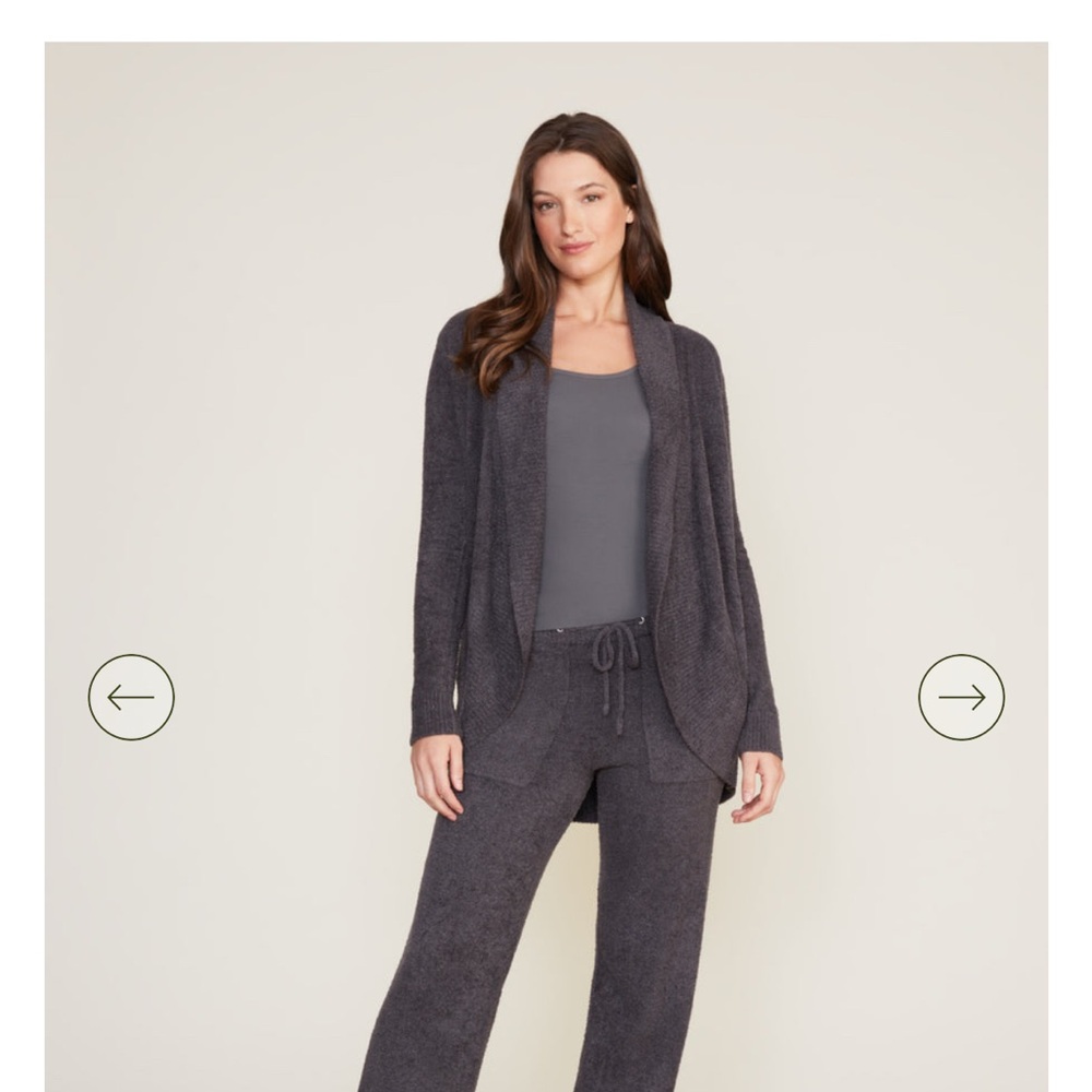 SOLD 
Barefoot Dreams Women's Cardigan - Charcoal Gray